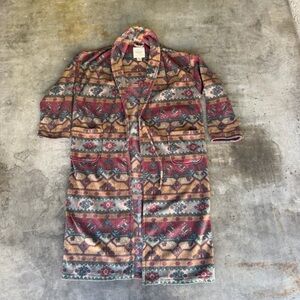 Vintage Victoria's Secret Country Long Robe Woman’s M/L Aztec
